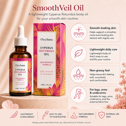 SmoothVeil Oil – Cyperus Rotundus Body Hair Care Oil